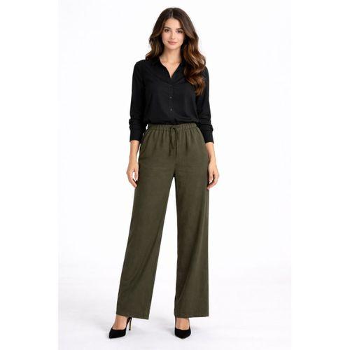 Kadın Lastikli Bol Pantolon BGL-ST04637