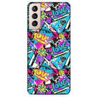 Lopard Samsung Galaxy S21 Plus Uyumlu Kılıf Graffitix (23) Ultra Koruma Kılıfı