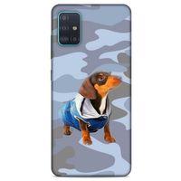 Samsung Galaxy A51 Kılıf Köpek Kıyafetleri (50) Shockproof Kılıf Dakhund Puf Mont