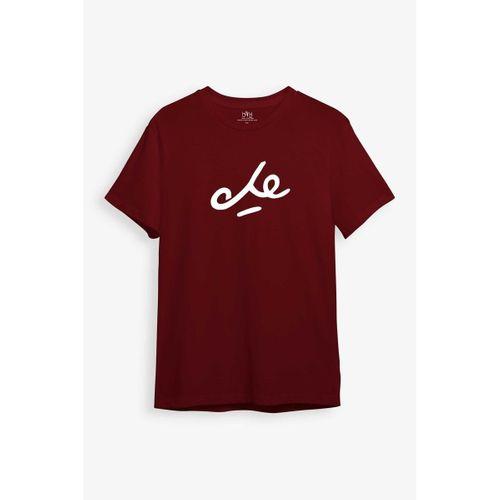 BAND Che Guevara Imzası Baskılı Bordo Unisex Tişört