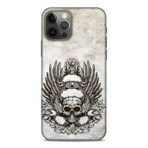 Lopard Apple iPhone 12 Pro Uyumlu Kılıf Tattoo's (6) Silikon Kılıf Siyah Gri