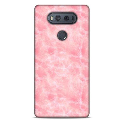 Mermer Desenli (4) Tema Koruma Kılıfı Pembe LG K61 Kılıf