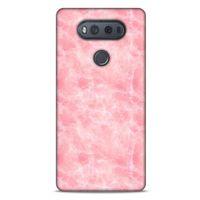 Mermer Desenli (4) Tema Koruma Kılıfı Pembe LG K61 Kılıf