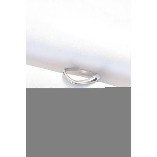 Yassı Silver Renk Ayarlanabilir Yüzük