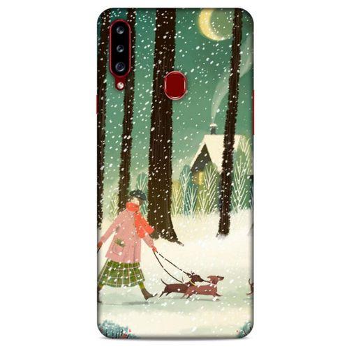 Samsung Galaxy A20s Kılıf Snowix (39) Liquid Crystal Kılıf Karışık Renkli