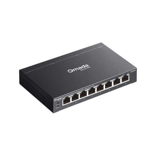 Omada ES208GP, 8 Port, Gigabit PoE+, 64W, Yönetilebilir, Metal Kasa Switch