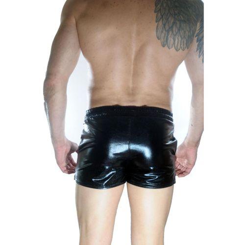 Erkek Siyah Lame Short