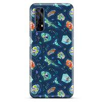 Oppo Realme 7 Kılıf Baskılı Özel Seri Taşlı (45) Liquid Air Kılıf