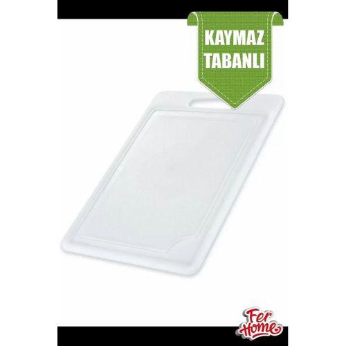 Kesme Tahtası Plastik Büyük Kesme Sunum Tahtası Kesim Panosu 225x325 Mm Royaleks-FR-108