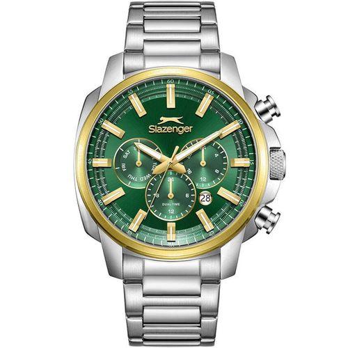 Slazenger SL.09.2479.2.05 Quartz Çelik Altın/Gri Yeşil Kadran 43 mm Erkek Kol Saati