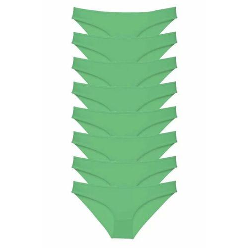 8 adet Süper Eko Set Likralı Kadın Slip Külot Yeşil