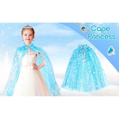 Karlar Ülkesi Elsa Frozen Mavi Pelerin – 80 Cm Çocuk Pelerini