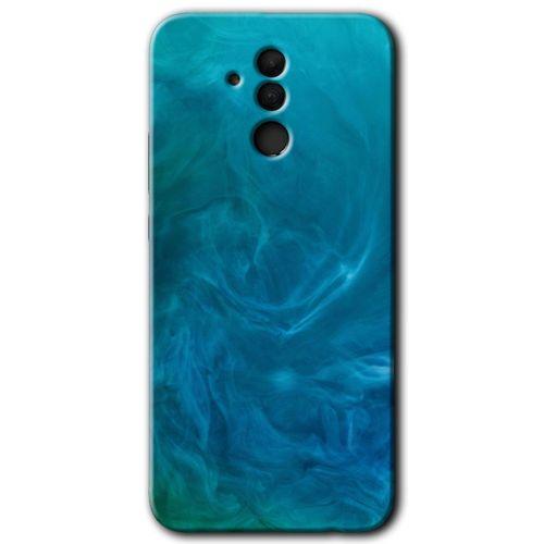 Huawei Mate 20 Lite Kılıf Baskılı Kapak - Mavi Aura +Tam Ekran Koruyucu