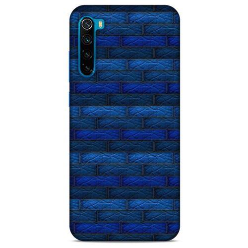 Xiaomi Redmi Note 8T Kılıf Patchwork (43) Thin Fit Kılıf Mavi Tonları