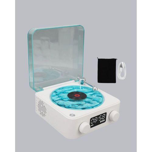 Bluetooth Hoparlörlü Gece Lambası Dijital Saat Ekranlı Su Dalgası Efektli Dekoratif