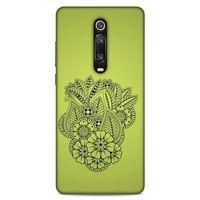 Lopard Xiaomi Mi 9T Pro Uyumlu Kılıf Tattoo's (40) Fit Silikon Kılıf Çiçek Dövmesi