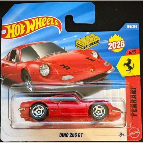 Hot Wheels Tekli Arabalar Dino 206 GT JJH56 (Ferrari)