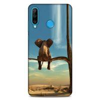 Lopard Huawei P30 Lite Uyumlu Kılıf Manipülasyon ☻ (3) Kapak Baskılı