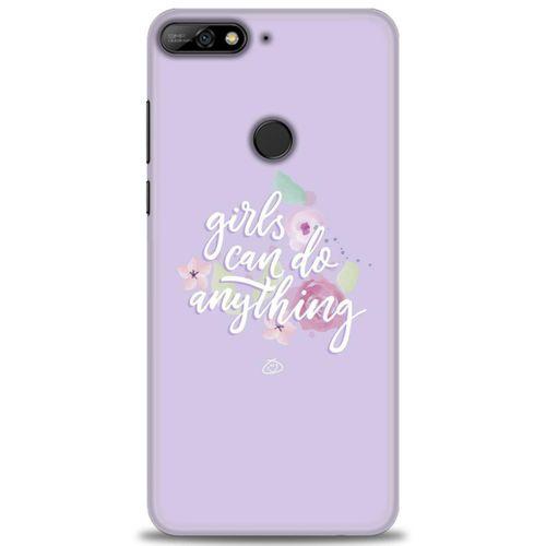 Huawei Y7 2018 Kılıf HD Baskılı Kılıf - Anything + Tam Ekran Koruyucu