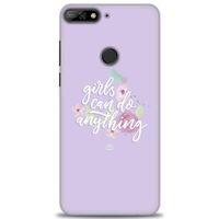 Huawei Y7 2018 Kılıf HD Baskılı Kılıf - Anything + Tam Ekran Koruyucu