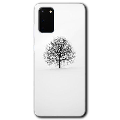 Galaxy S20 Kılıf HD Desen Baskılı Arka Kapak - Alone Tree + Kırılmaz Cam