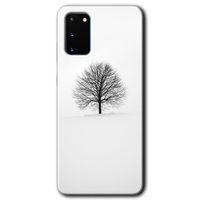 Galaxy S20 Kılıf HD Desen Baskılı Arka Kapak - Alone Tree + Kırılmaz Cam