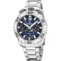 Festina F20743/1 Quartz Çelik Gri Mavi Kadran 10 ATM 45 mm Erkek Kol Saati