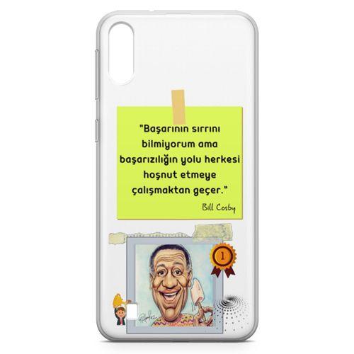 Samsung Galaxy M10 Kılıf Caps Bill Cosby Arka Kapak Koruma Desenli Full Koruyucu