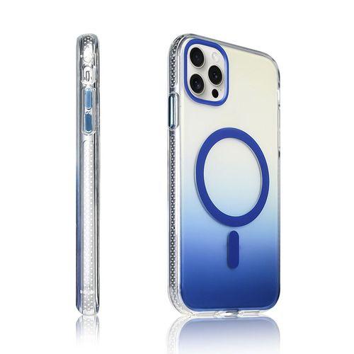 Apple iPhone 15 Pro Max Kılıf M-safe Şarj Özellikli Transparan Renk Geçişli Zore Toros Kapak