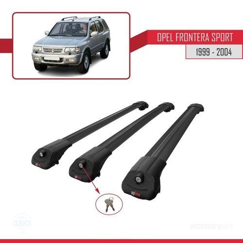 Opel Frontera Sport 1999-2004 Arası ile uyumlu ACE-1 Ara Atkı Tavan Barı SİYAH 3 ADET BAR