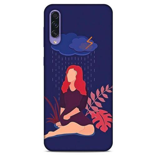 Samsung Galaxy A50s Kılıf Depresyon (4) Koruma Kılıfı Açık Kahverengi