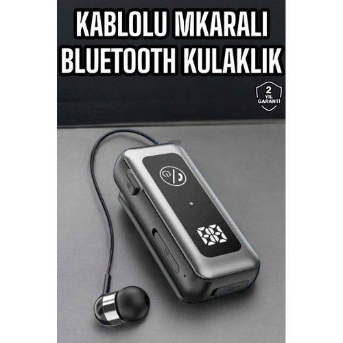Kablolu Bluetooth Kulaklık Kulak İçi Stereo Mikrofonlu Dijital Göstergeli