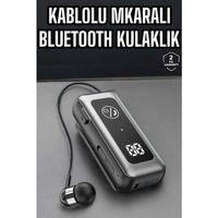 Kablolu Bluetooth Kulaklık Kulak İçi Stereo Mikrofonlu Dijital Göstergeli