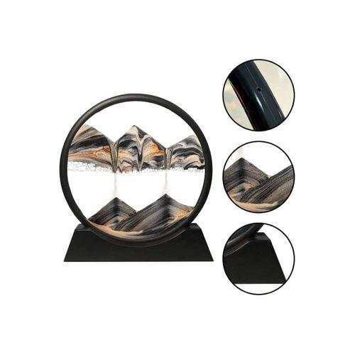 3d Led Işıklı Kum Saati Gece Lambası Hareketli Sulu Kum Saati Dekoratif