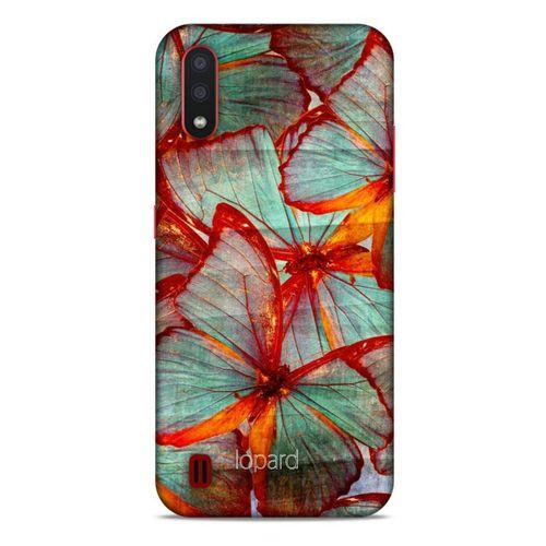 Samsung Galaxy A01 Kılıf Kelebek Etkisi (31) TPU Kılıf Kırmızı Yeşil