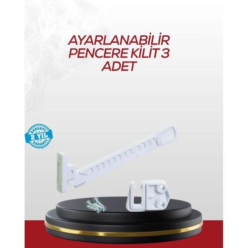 İçe Açılan Camlar İçin Emniyet Kilidi Seti 3’lü