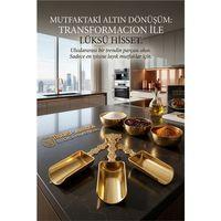 3'lü Lüks Gold Zamak Ölçü ve Baharat Kaşığı Seti - Özel Tasarım 721956