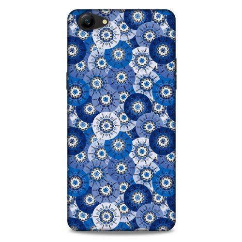 Oppo A79 Uyumlu Kılıf Mavi Delisi (37) Silicone Cover Daireler