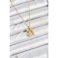 316L Çelik Zincir Gold Renk Erkek Kız Model Kadın Kolye