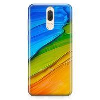 Huawei Nova 2i Kılıf Tempere Arka Kapak Koruma Desenli Full Koruyucu