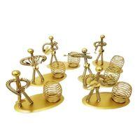 Dekoratif Sari Metal Adam Müzisyen Kalemlik