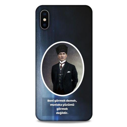 Apple iPhone XS Max Kılıf Atatürk (7) Telefon Kılıfı Lavivert