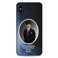Apple iPhone XS Max Kılıf Atatürk (7) Telefon Kılıfı Lavivert