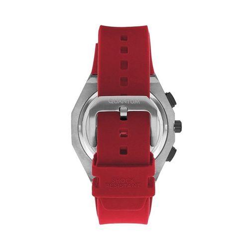 Quantum HNG1012.358 Quartz Kronograf Silikon Kırmızı 49 mm Erkek Kol Saati
