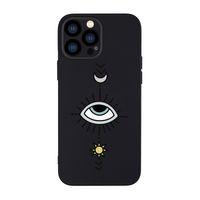 iPhone 13 Pro Uyumlu Nazar Göz Desenli Kamera Lens Korumalı Darbe Emici Silikonlu Lansman Kılıf