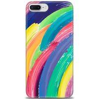 iPhone 8 Plus Kılıf HD Baskılı Kılıf - Rengarenk + Tam Ekran Koruyucu