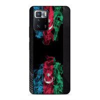 Xiaomi Poco X3 GT Uyumlu Kılıf Azarbaijan (5) Koruma Kabı Azeri Bayrak İllustre