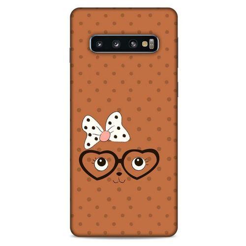 Lopard Samsung Galaxy S10 Uyumlu Kılıf Kediler (11) Tam Koruma Gözlük Yüz