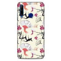 Huawei Honor 20 Lite Kılıf Japonya (44) Tough Armor Kılıf Japon Yelpazesi Çiçeği