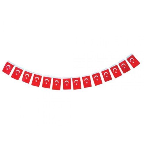 BUKET İPLİ ORTA BAYRAK 50 Lİ  (8 * 13 cm )